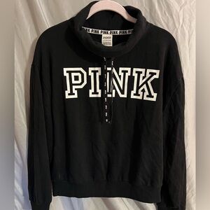 VS Pink Cropped Sweatshirt Jacket